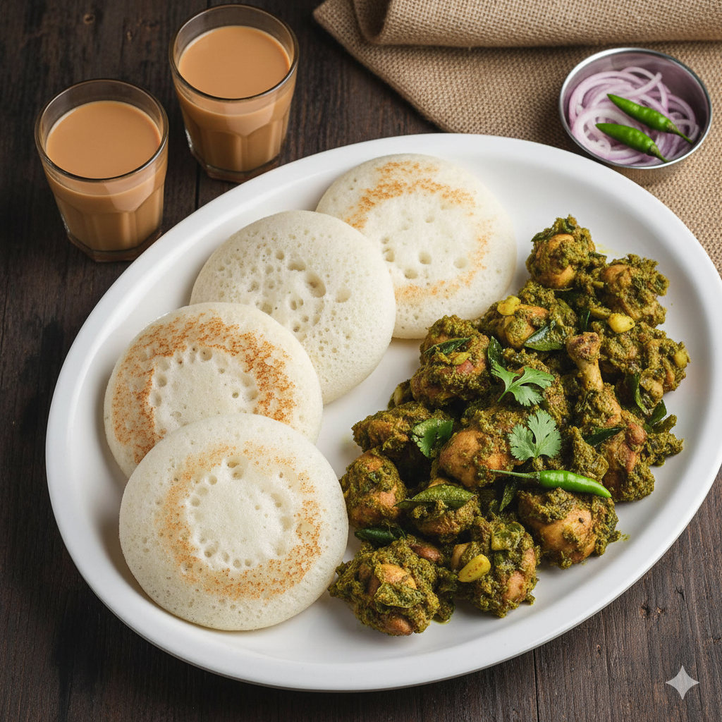 4 Appam + Kanthari Chicken